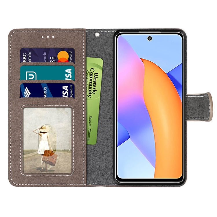 For Honor 10X Lite Retro Frosted Horizontal Flip PU Leather Case with Holder & Card Slots & Wallet & Photo Frame
