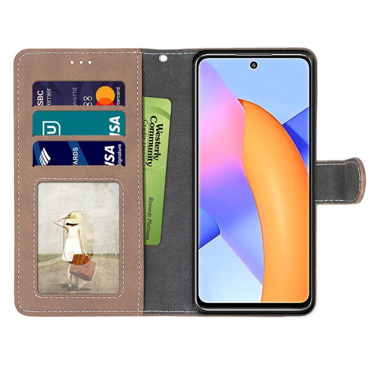 For Honor 10X Lite Retro Frosted Horizontal Flip PU Leather Case with Holder & Card Slots & Wallet & Photo Frame