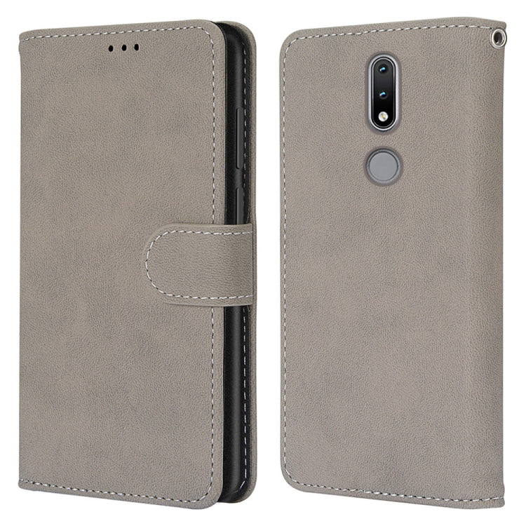 For Nokia 2.4 Retro Frosted Horizontal Flip PU Leather Case with Holder & Card Slots & Wallet & Photo Frame