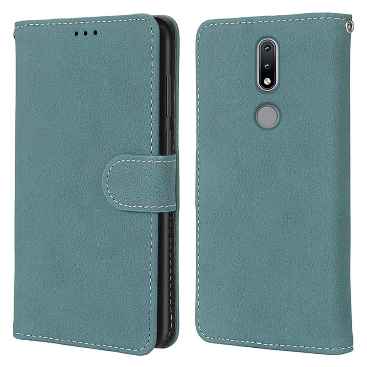 For Nokia 2.4 Retro Frosted Horizontal Flip PU Leather Case with Holder & Card Slots & Wallet & Photo Frame