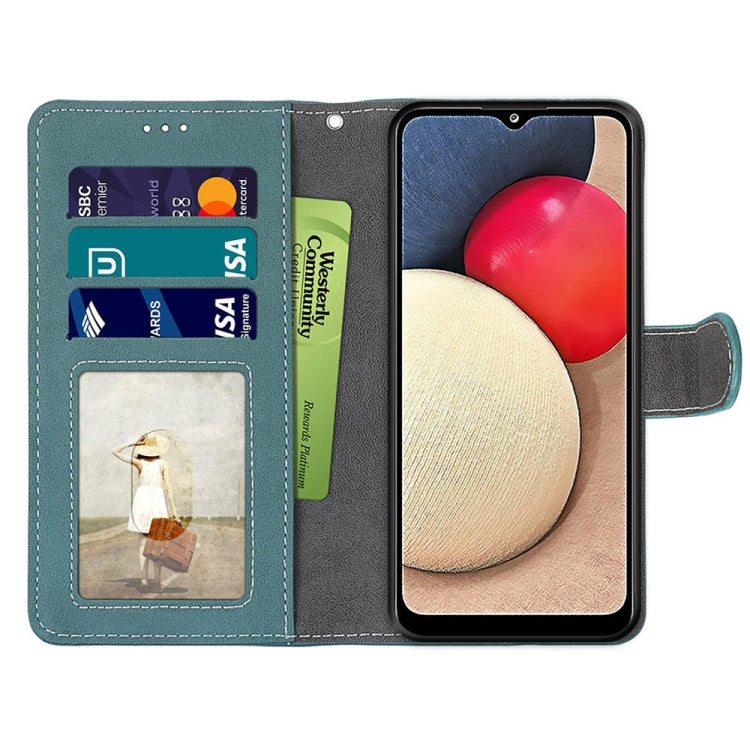 For Samsung Galaxy A02s / M02s Retro Frosted Horizontal Flip PU Leather Case with Holder & Card Slots & Wallet & Photo Frame