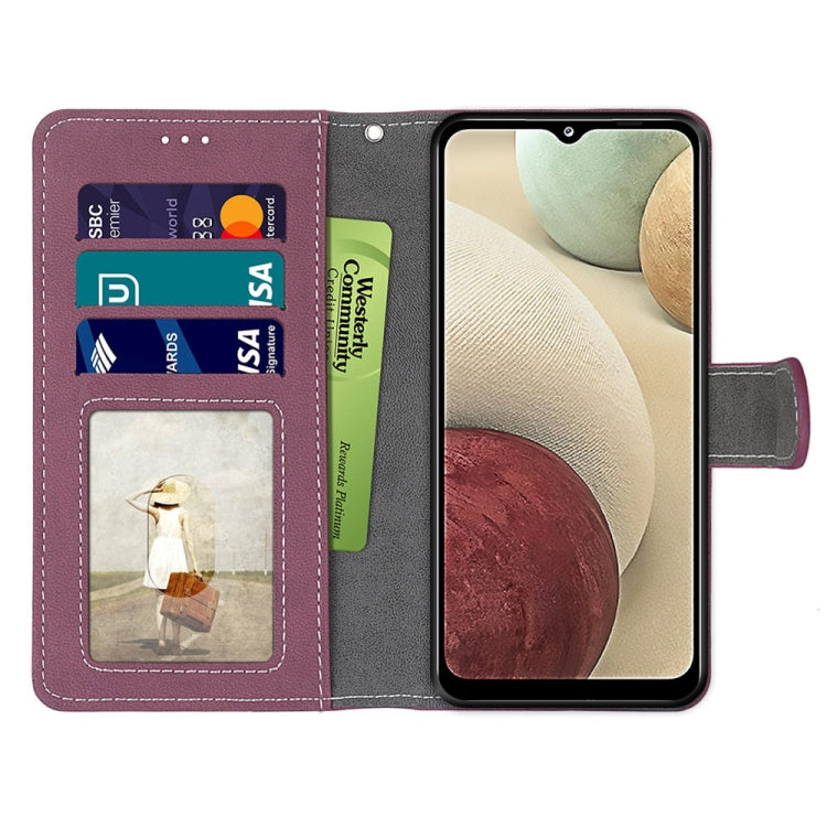 For Samsung Galaxy A12 / M12 Retro Frosted Horizontal Flip PU Leather Case with Holder & Card Slots & Wallet & Photo Frame