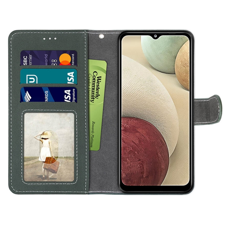 For Samsung Galaxy A12 / M12 Retro Frosted Horizontal Flip PU Leather Case with Holder & Card Slots & Wallet & Photo Frame