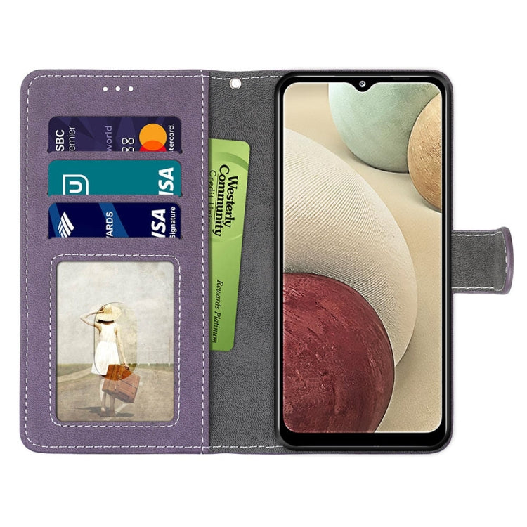 For Samsung Galaxy A12 / M12 Retro Frosted Horizontal Flip PU Leather Case with Holder & Card Slots & Wallet & Photo Frame