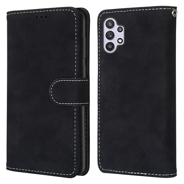 For Samsung Galaxy A32 5G Retro Frosted Horizontal Flip PU Leather Case with Holder & Card Slots & Wallet & Photo Frame