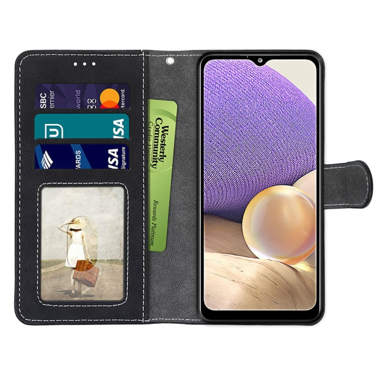 For Samsung Galaxy A32 5G Retro Frosted Horizontal Flip PU Leather Case with Holder & Card Slots & Wallet & Photo Frame