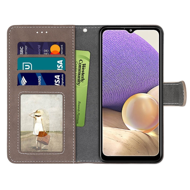 For Samsung Galaxy A32 5G Retro Frosted Horizontal Flip PU Leather Case with Holder & Card Slots & Wallet & Photo Frame