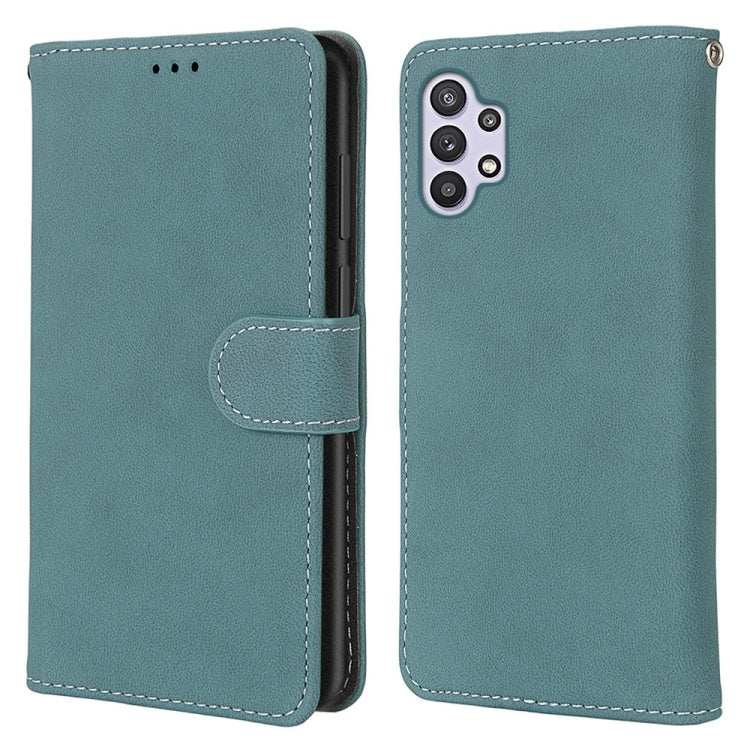 For Samsung Galaxy A32 5G Retro Frosted Horizontal Flip PU Leather Case with Holder & Card Slots & Wallet & Photo Frame