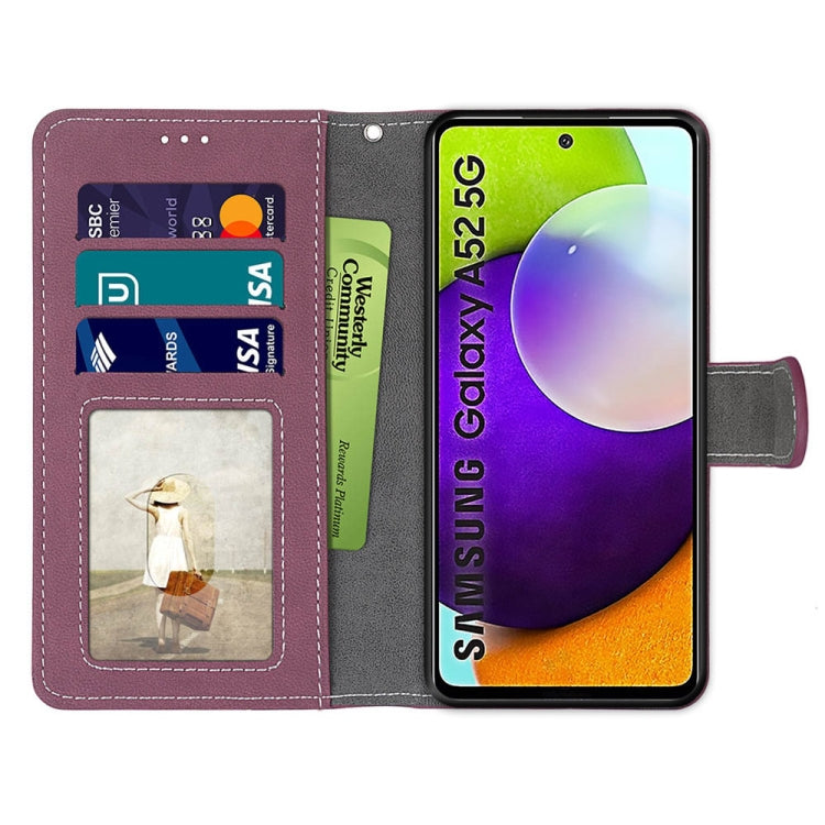 For Samsung Galaxy A52 5G / 4G Retro Frosted Horizontal Flip PU Leather Case with Holder & Card Slots & Wallet & Photo Frame