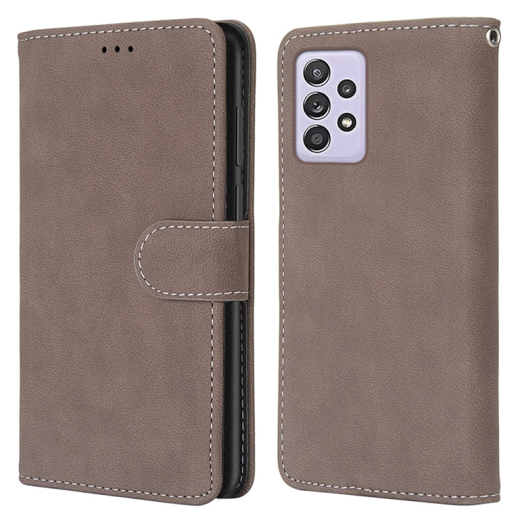 For Samsung Galaxy A52 5G / 4G Retro Frosted Horizontal Flip PU Leather Case with Holder & Card Slots & Wallet & Photo Frame