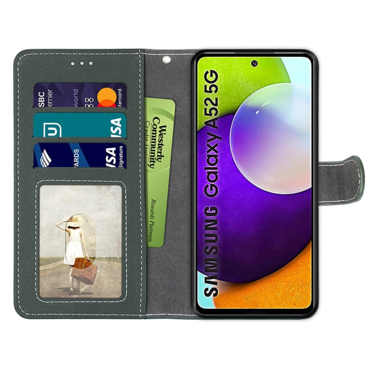 For Samsung Galaxy A52 5G / 4G Retro Frosted Horizontal Flip PU Leather Case with Holder & Card Slots & Wallet & Photo Frame
