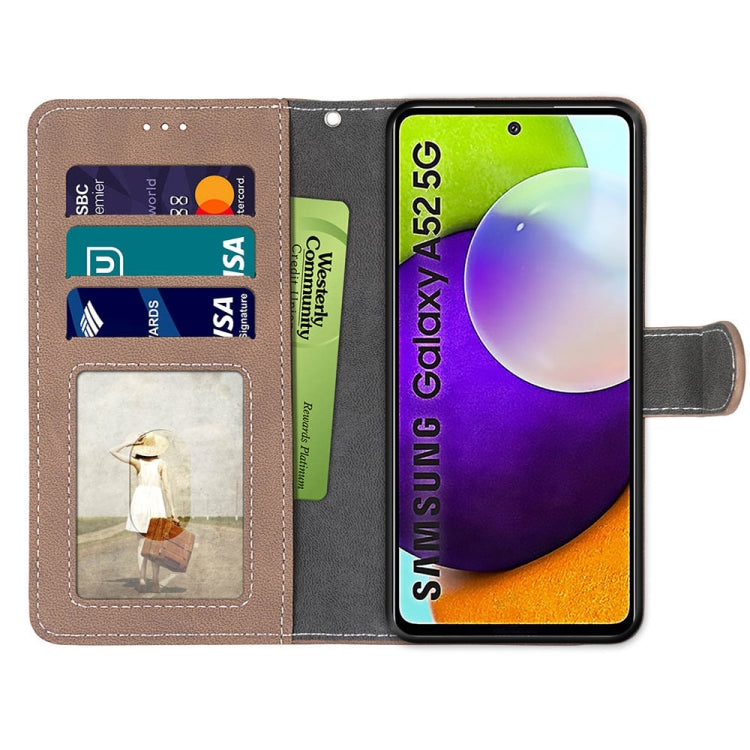 For Samsung Galaxy A52 5G / 4G Retro Frosted Horizontal Flip PU Leather Case with Holder & Card Slots & Wallet & Photo Frame