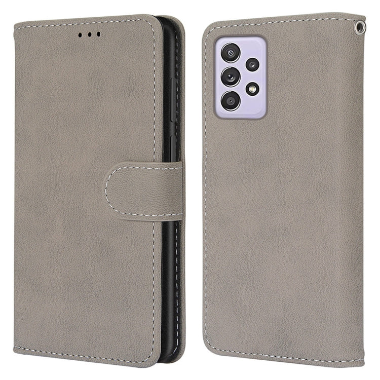 For Samsung Galaxy A52 5G / 4G Retro Frosted Horizontal Flip PU Leather Case with Holder & Card Slots & Wallet & Photo Frame