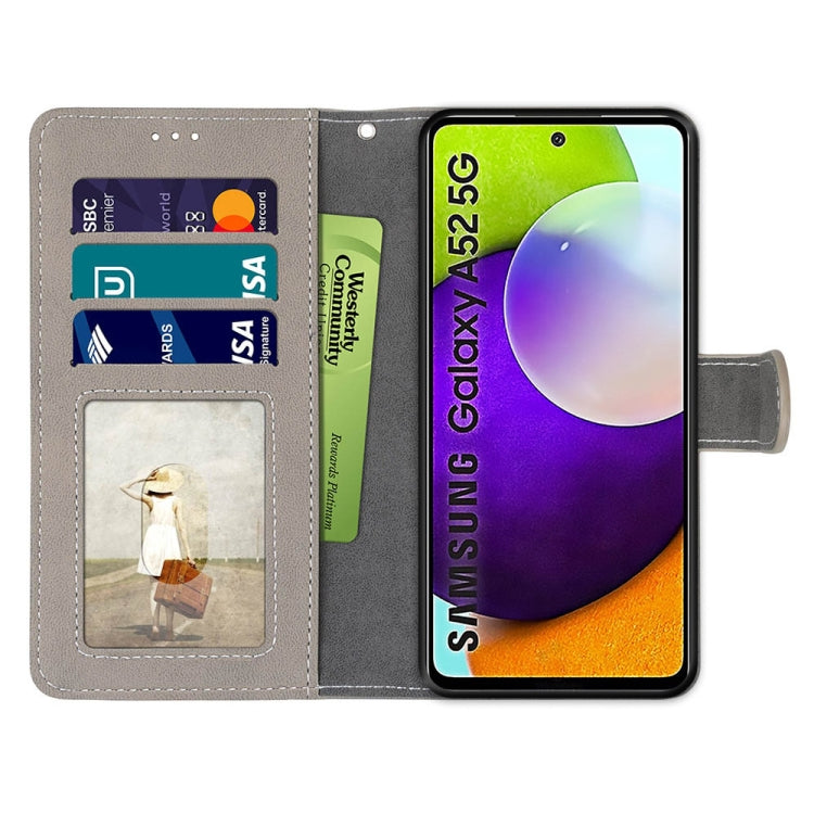 For Samsung Galaxy A52 5G / 4G Retro Frosted Horizontal Flip PU Leather Case with Holder & Card Slots & Wallet & Photo Frame