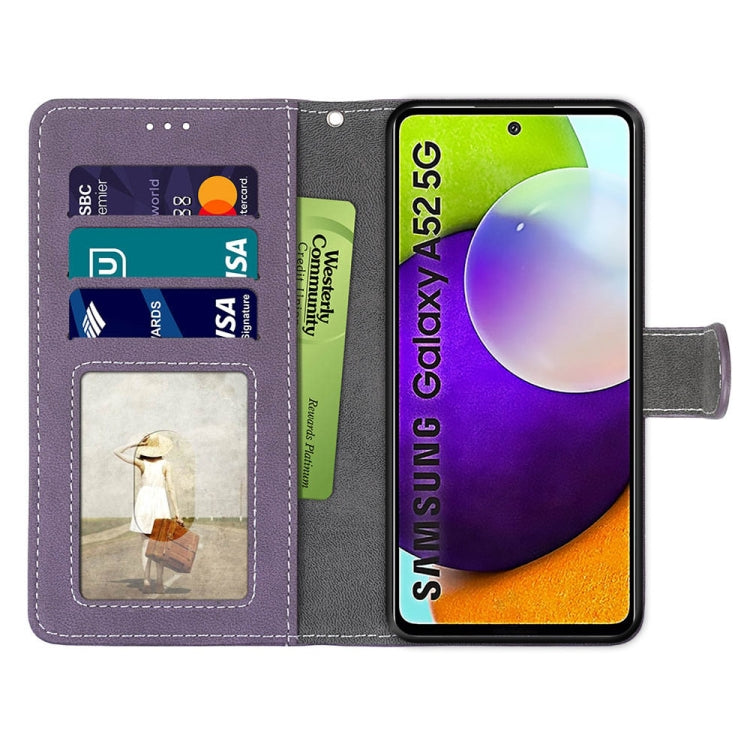 For Samsung Galaxy A52 5G / 4G Retro Frosted Horizontal Flip PU Leather Case with Holder & Card Slots & Wallet & Photo Frame