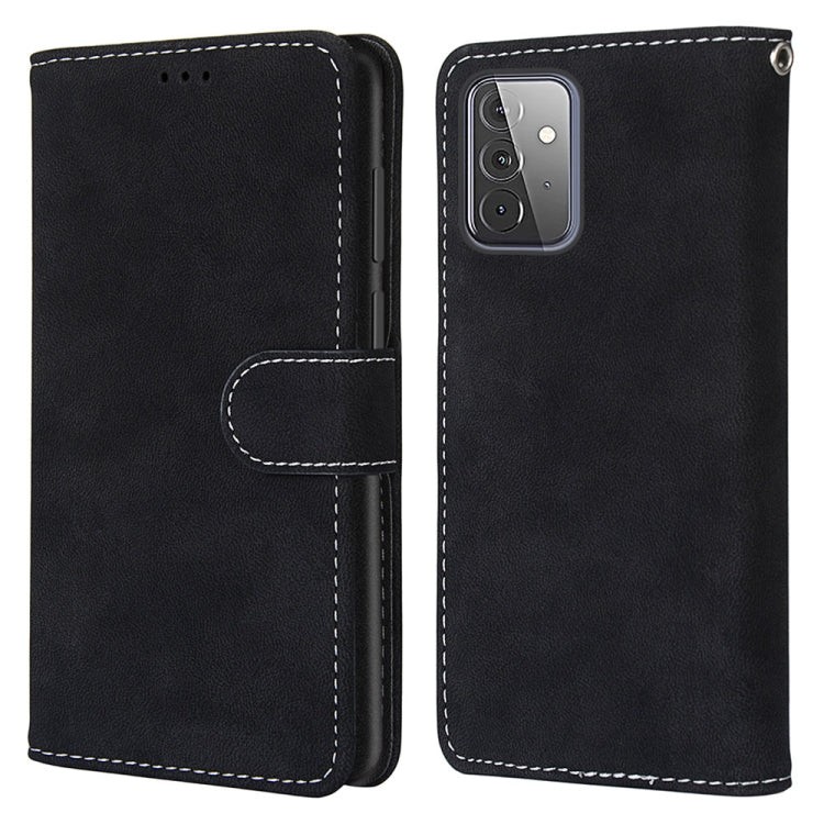 For Samsung Galaxy A72 5G / 4G Retro Frosted Horizontal Flip PU Leather Case with Holder & Card Slots & Wallet & Photo Frame