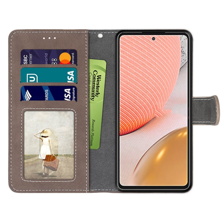 For Samsung Galaxy A72 5G / 4G Retro Frosted Horizontal Flip PU Leather Case with Holder & Card Slots & Wallet & Photo Frame
