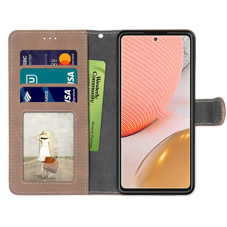 For Samsung Galaxy A72 5G / 4G Retro Frosted Horizontal Flip PU Leather Case with Holder & Card Slots & Wallet & Photo Frame