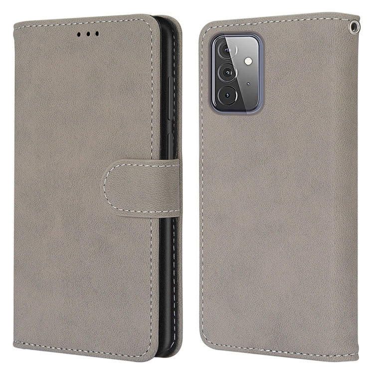 For Samsung Galaxy A72 5G / 4G Retro Frosted Horizontal Flip PU Leather Case with Holder & Card Slots & Wallet & Photo Frame