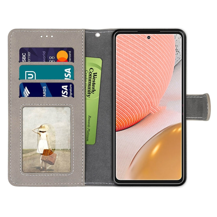 For Samsung Galaxy A72 5G / 4G Retro Frosted Horizontal Flip PU Leather Case with Holder & Card Slots & Wallet & Photo Frame
