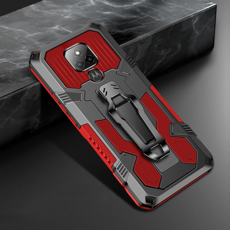 For Motorola Moto G Play (2021) Machine Armor Warrior Shockproof PC + TPU Protective Case