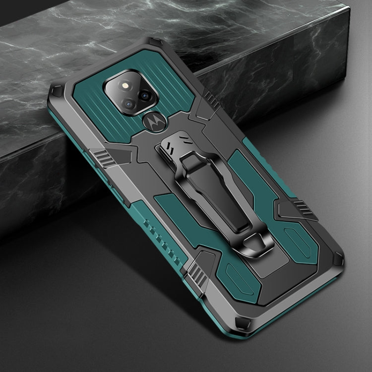 For Motorola Moto G Play (2021) Machine Armor Warrior Shockproof PC + TPU Protective Case