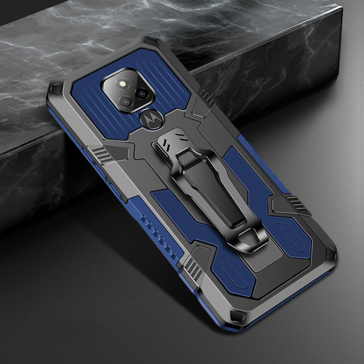 For Motorola Moto G Play (2021) Machine Armor Warrior Shockproof PC + TPU Protective Case