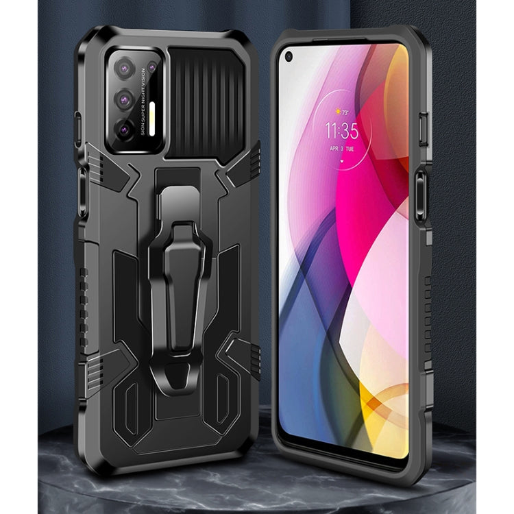 For Motorola Moto G Play (2021) Machine Armor Warrior Shockproof PC + TPU Protective Case
