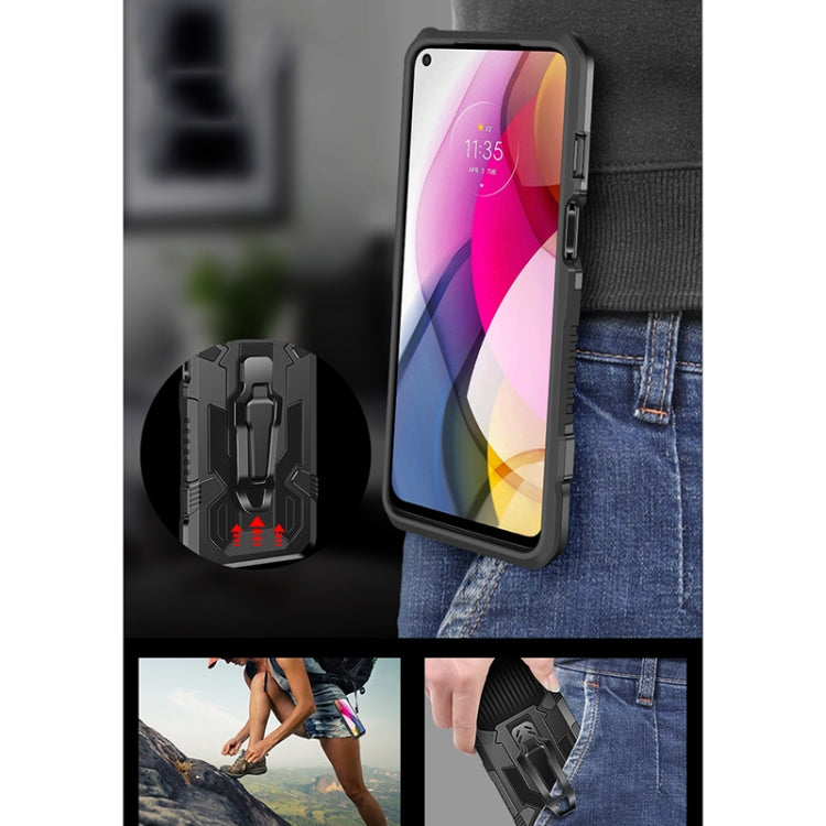 For Motorola Moto G Play (2021) Machine Armor Warrior Shockproof PC + TPU Protective Case