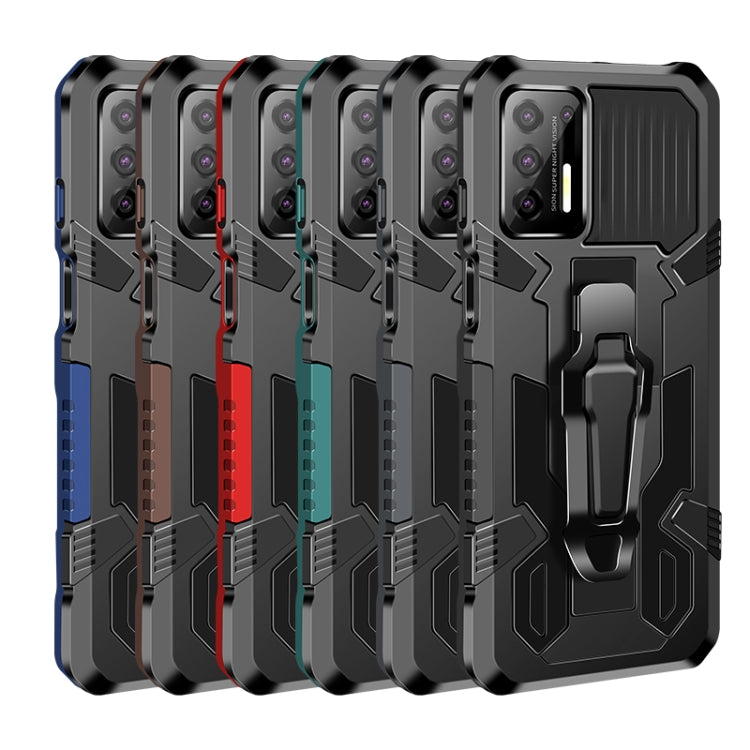 For Motorola Moto G Play (2021) Machine Armor Warrior Shockproof PC + TPU Protective Case