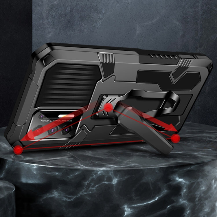 For Motorola Moto G Play (2021) Machine Armor Warrior Shockproof PC + TPU Protective Case
