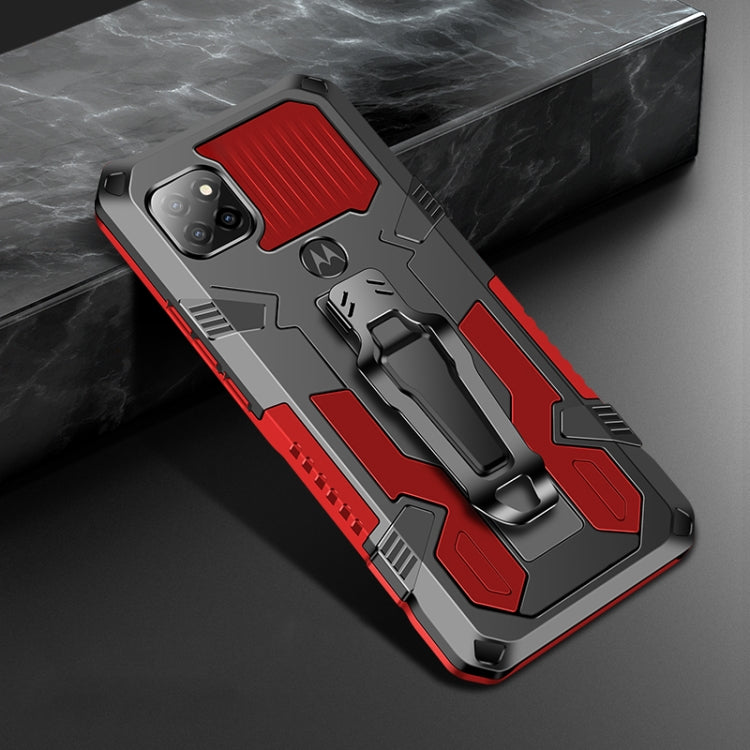 For Motorola Moto One 5G Ace Machine Armor Warrior Shockproof PC + TPU Protective Case
