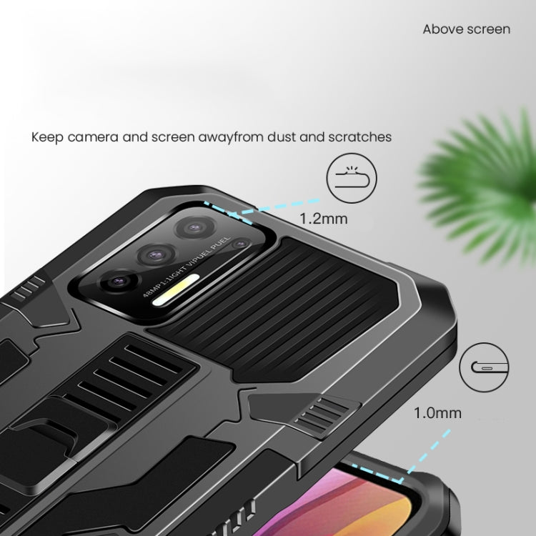 For Motorola Moto G Stylus (2021) Vanguard Warrior All Inclusive Double-color Shockproof TPU + PC Protective Case with Holder