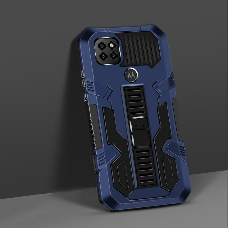 For Motorola Moto One 5G Ace Vanguard Warrior All Inclusive Double-color Shockproof TPU + PC Protective Case with Holder