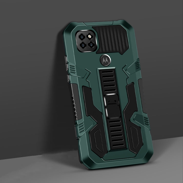 For Motorola Moto One 5G Ace Vanguard Warrior All Inclusive Double-color Shockproof TPU + PC Protective Case with Holder