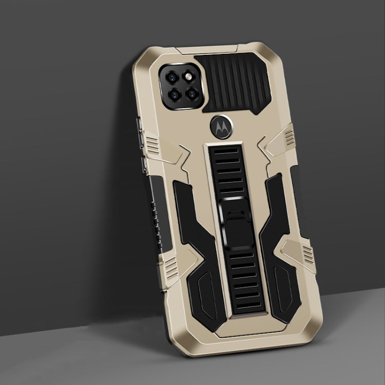 For Motorola Moto One 5G Ace Vanguard Warrior All Inclusive Double-color Shockproof TPU + PC Protective Case with Holder