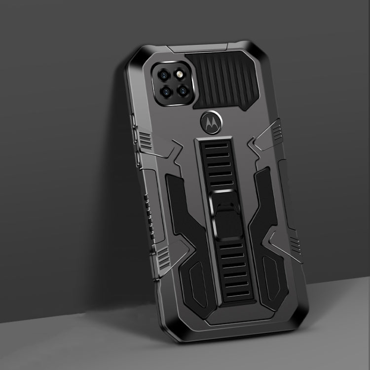For Motorola Moto One 5G Ace Vanguard Warrior All Inclusive Double-color Shockproof TPU + PC Protective Case with Holder