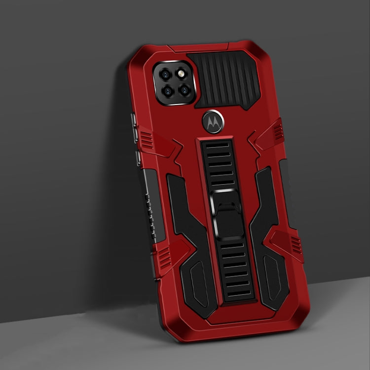 For Motorola Moto One 5G Ace Vanguard Warrior All Inclusive Double-color Shockproof TPU + PC Protective Case with Holder