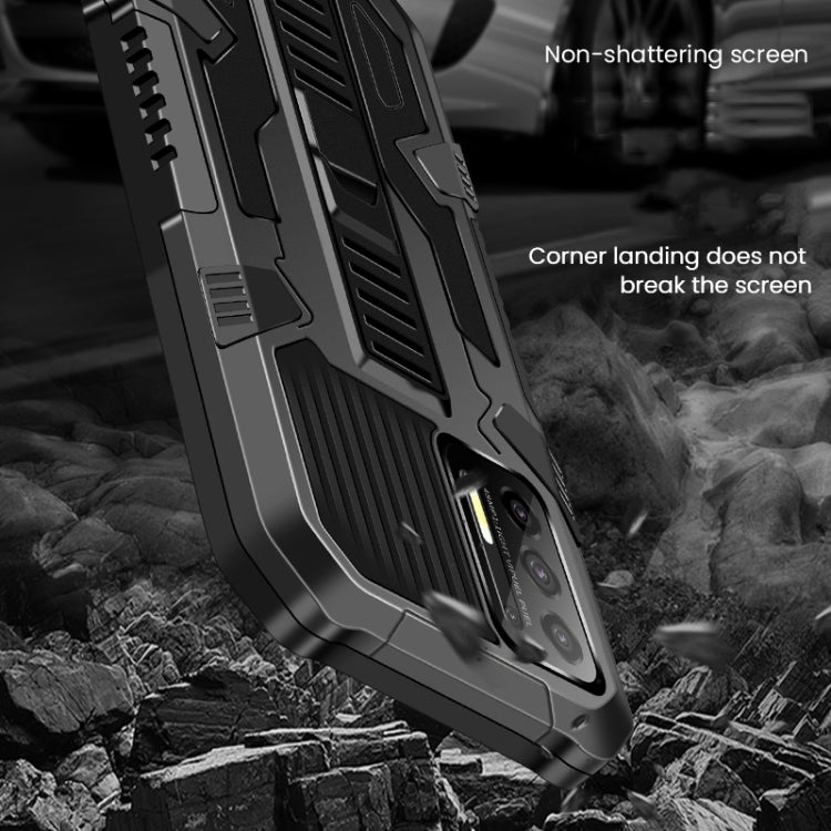 For Motorola Moto One 5G Ace Vanguard Warrior All Inclusive Double-color Shockproof TPU + PC Protective Case with Holder
