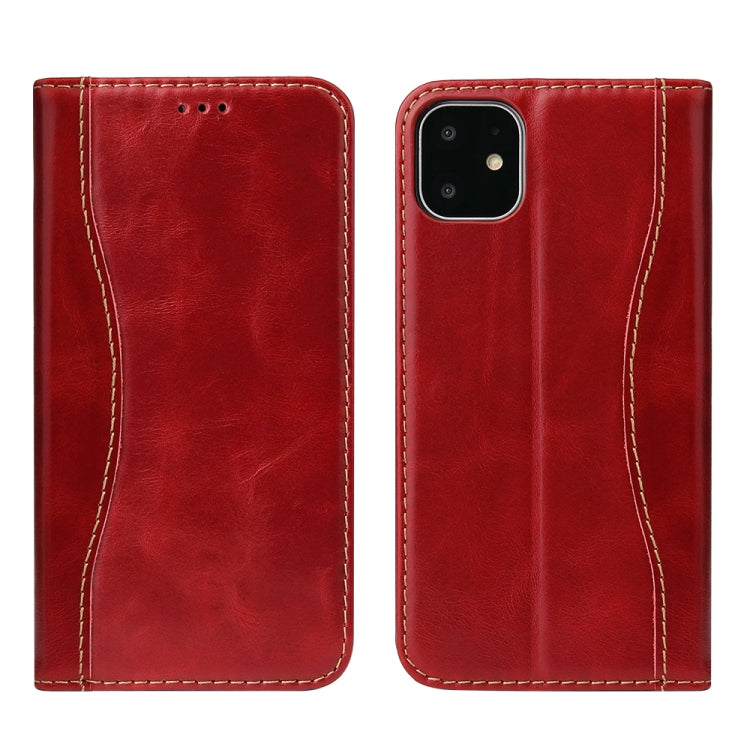 For iPhone 11 Pro Fierre Shann Cowhide Texture Horizontal Flip Leather Case with Holder & Card Slots & Wallet