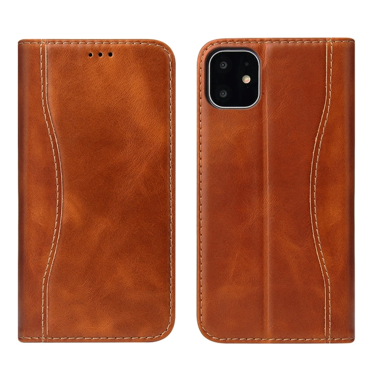For iPhone 11 Pro Fierre Shann Cowhide Texture Horizontal Flip Leather Case with Holder & Card Slots & Wallet