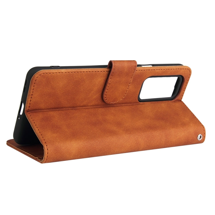 For OnePlus 9 Pro Solid Color Skin Feel Magnetic Buckle Horizontal Flip Calf Texture PU Leather Case with Holder & Card Slots & Wallet