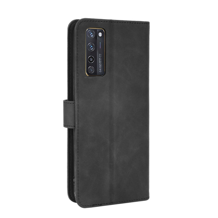 For ZTE Axon 20 5G / A20 5G Solid Color Skin Feel Magnetic Buckle Horizontal Flip Calf Texture PU Leather Case with Holder & Card Slots & Wallet