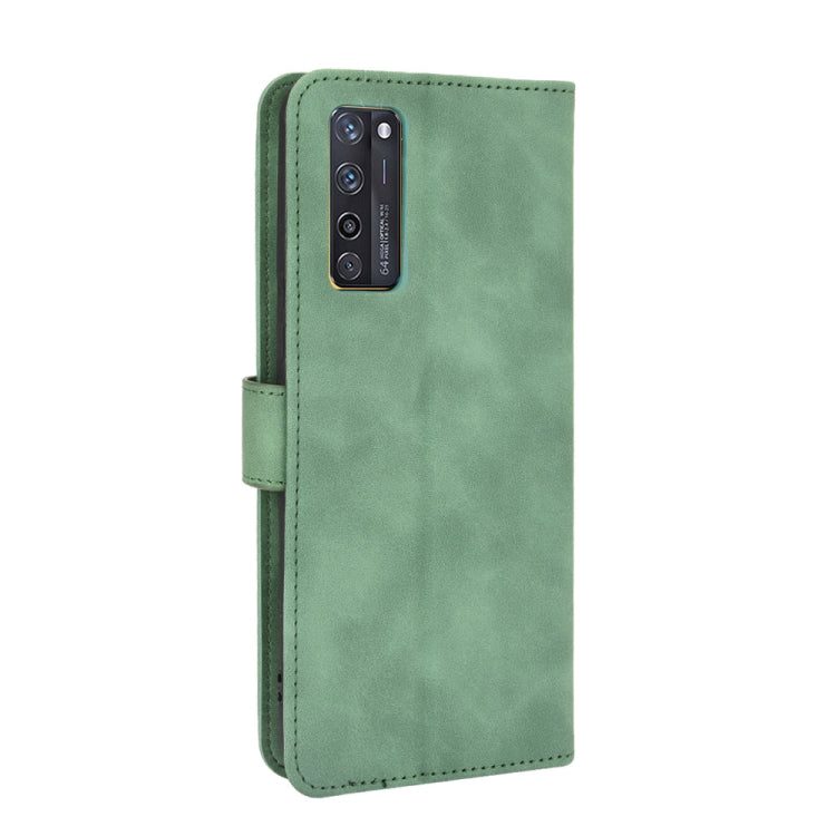 For ZTE Axon 20 5G / A20 5G Solid Color Skin Feel Magnetic Buckle Horizontal Flip Calf Texture PU Leather Case with Holder & Card Slots & Wallet