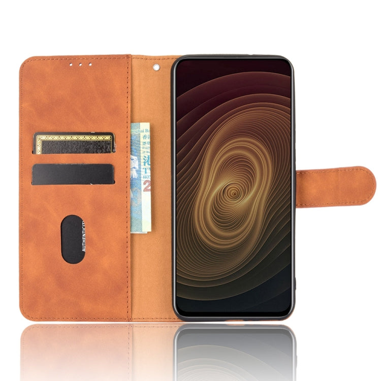 For ZTE Axon 20 5G / A20 5G Solid Color Skin Feel Magnetic Buckle Horizontal Flip Calf Texture PU Leather Case with Holder & Card Slots & Wallet