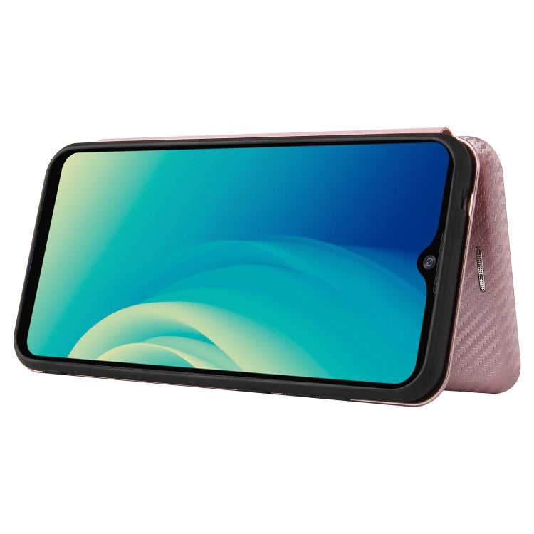 For ZTE Blade A7s 2020 Carbon Fiber Texture Horizontal Flip TPU + PC + PU Leather Case with Card Slot