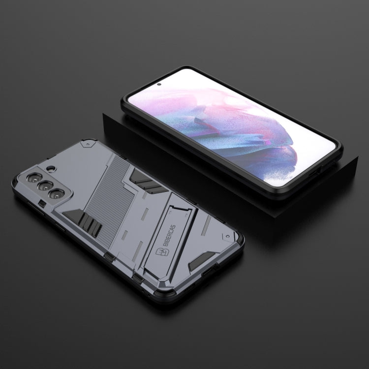 For Samsung Galaxy S21+ 5G Punk Armor 2 in 1 PC + TPU Shockproof Case with Invisible Holder