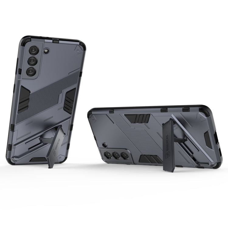 For Samsung Galaxy S21+ 5G Punk Armor 2 in 1 PC + TPU Shockproof Case with Invisible Holder