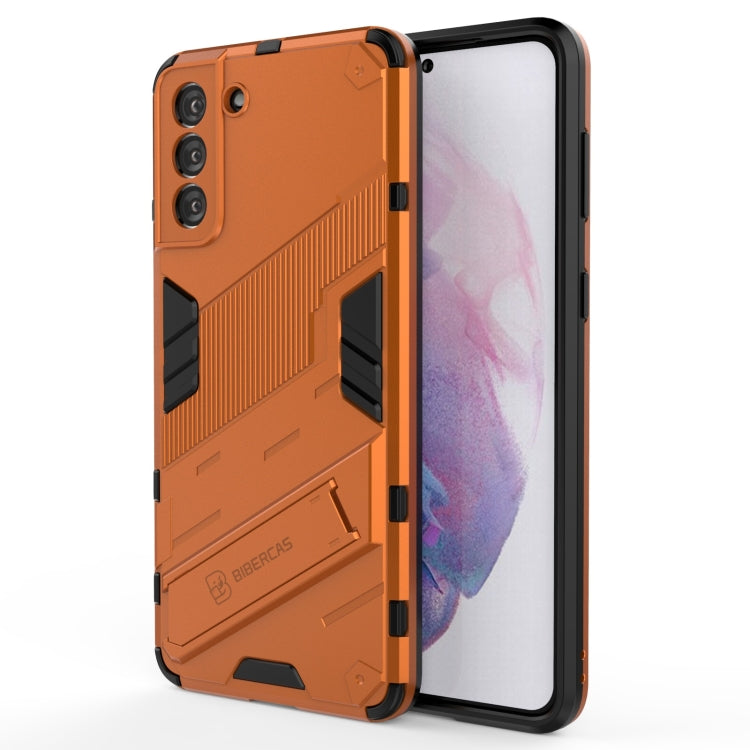 For Samsung Galaxy S21+ 5G Punk Armor 2 in 1 PC + TPU Shockproof Case with Invisible Holder