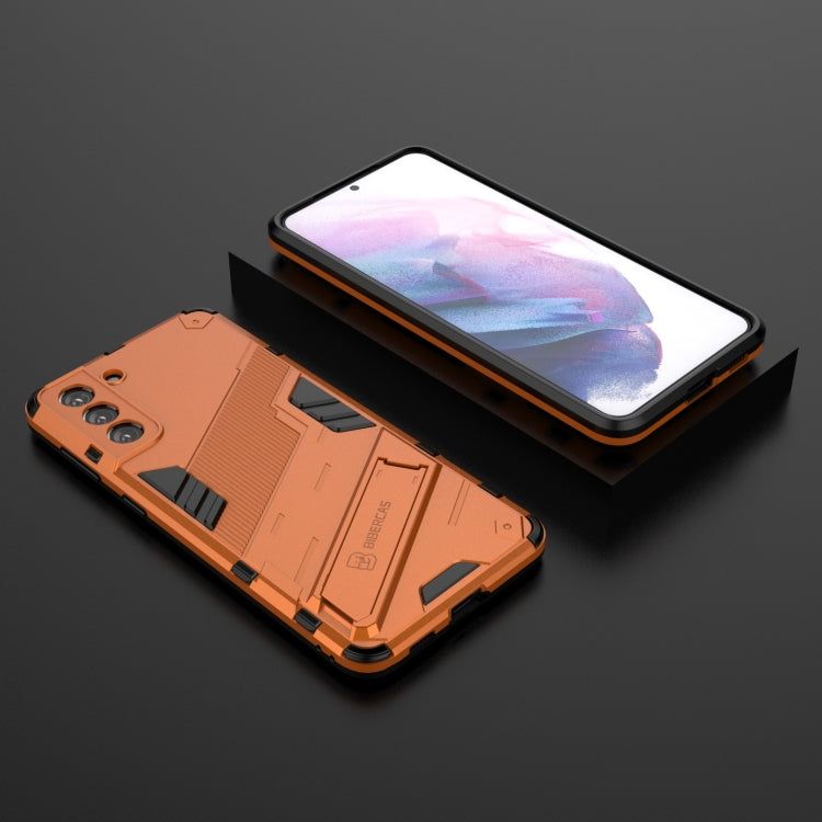 For Samsung Galaxy S21+ 5G Punk Armor 2 in 1 PC + TPU Shockproof Case with Invisible Holder